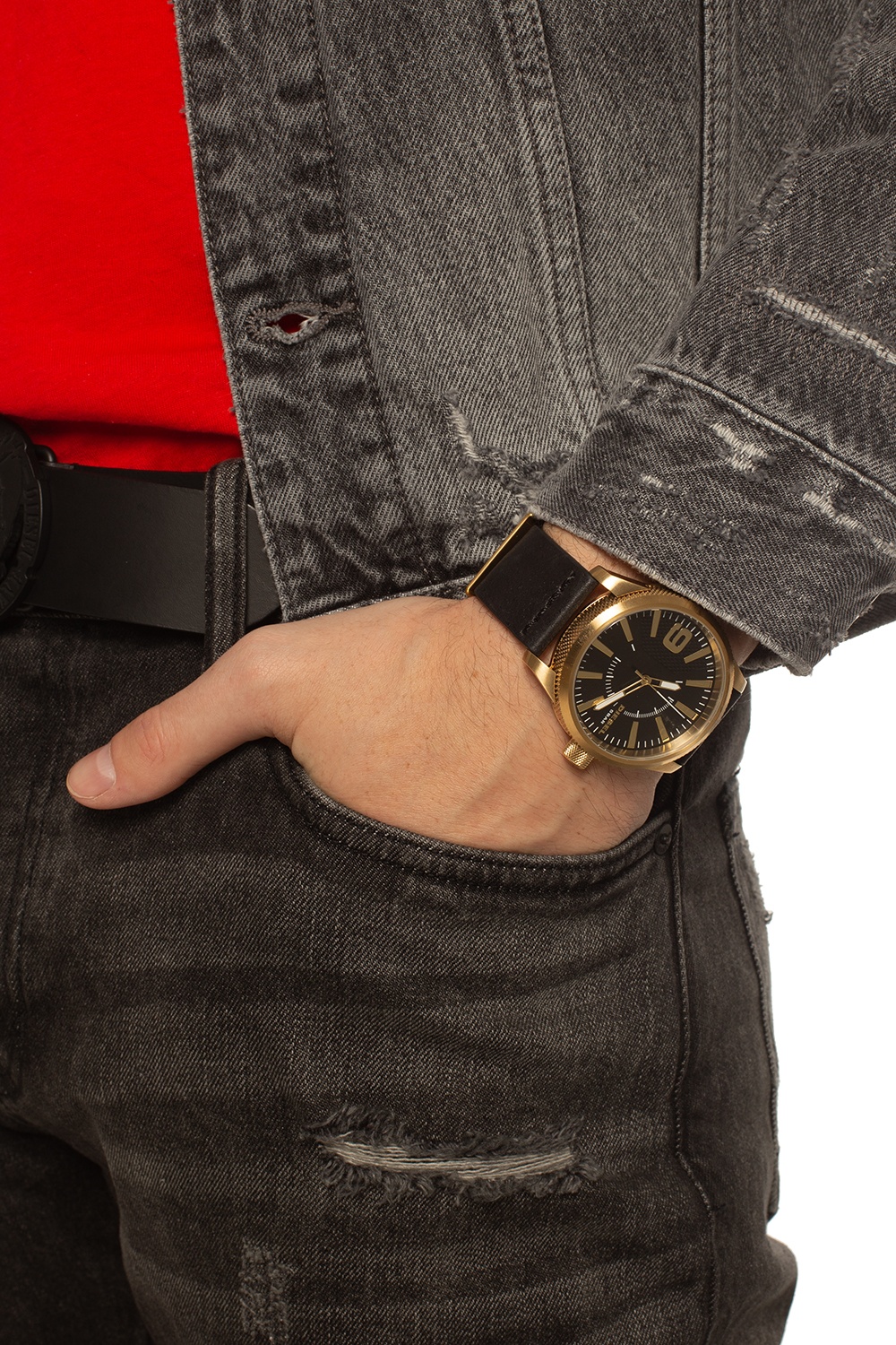 Diesel rasp shop watch gold